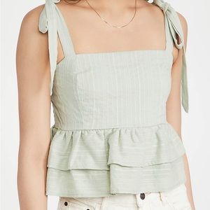 Lost and Wander springtime ruffle top